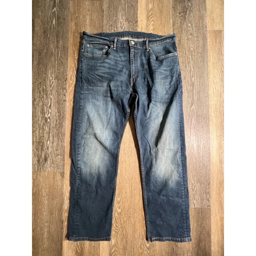 Levi's 505 Regular Fit Jeans Mens 38x30 Blue Denim Straight Leg Pants 1625